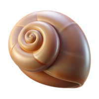 romantic pristine Snail shell, empty NO BACKGROUND with Transparent Background. genuine png