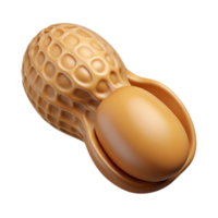 majestic reflective organic Peanut in shell NO BACKGROUND with Transparent Background. refined png