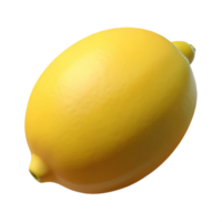 majestic melancholic elegant Lemon, whole, yellow NO BACKGROUND with Transparent Background. flawless png