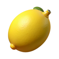 sumptuous rare Lemon, whole, yellow NO BACKGROUND with Transparent Background. png