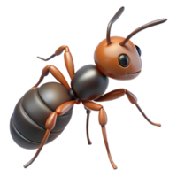 timeless artistic Ant, close-up NO BACKGROUND with Transparent Background. sharp png