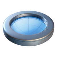 intense beautiful Skylight, circular, modern, NO BACKGROUND with Transparent Background. 4K png