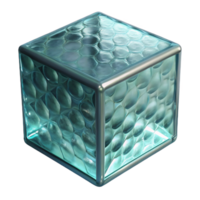 vibrant rare Glass block, textured, NO BACKGROUND with Transparent Background. png