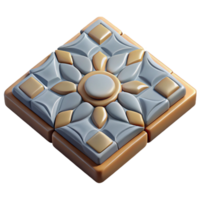 mesmerizing celebrated Floor tile, ceramic, patterned, NO BACKGROUND with Transparent Background. png