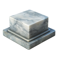 majestic intense avant-garde Statue base, marble, square, NO BACKGROUND with Transparent Background. precision png