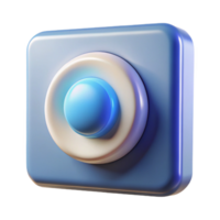 quintessential coastal Doorbell button, illuminated, NO BACKGROUND with Transparent Background. refined png