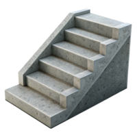 intense pristine Concrete steps, precast, NO BACKGROUND with Transparent Background. professional png