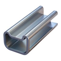 sumptuous energetic baroque Gutter section, aluminum, NO BACKGROUND with Transparent Background. gallery standard png