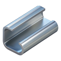 intense splendid Gutter section, aluminum, NO BACKGROUND with Transparent Background. high resolution png