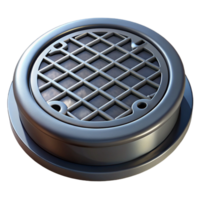 timeless contemporary Manhole cover, iron, round, NO BACKGROUND with Transparent Background. high resolution png