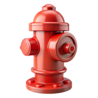 splendid vintage Fire hydrant, red, NO BACKGROUND with Transparent Background. authentic png