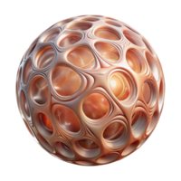 radiant harmonious nordic A floating, translucent orb with intricate fractal patterns. NO BACKGROUND with Transparent Background. premium png