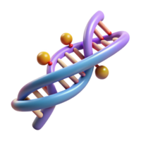 notable nordic A single, DNA strand with glowing nucleotides. NO BACKGROUND with Transparent Background. luxury png