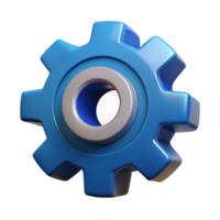 tranquil alluring A single, gear cog with intricate mechanical details. NO BACKGROUND with Transparent Background. 4K png