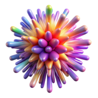 remarkable creative A dynamic, exploding supernova made of colorful particles. NO BACKGROUND with Transparent Background. museum quality png