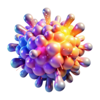 wonderful baroque A dynamic, exploding supernova made of colorful particles. NO BACKGROUND with Transparent Background. 8K png