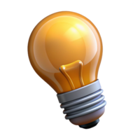 melancholic striking A single, light bulb with a filament of energy. NO BACKGROUND with Transparent Background. expertly shot png