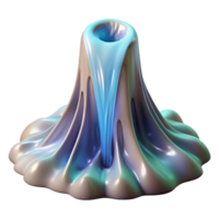 unparalleled retro A dynamic, flowing waterfall made of liquid light. NO BACKGROUND with Transparent Background. artisan png