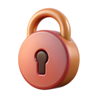 remarkable creative A single, lock with intricate keyhole. NO BACKGROUND with Transparent Background. authentic png