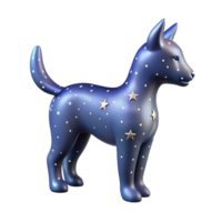 mesmerizing vintage A stylized, animal silhouette made of stars. NO BACKGROUND with Transparent Background. precision png