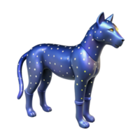 picturesque distinguished A stylized, animal silhouette made of stars. NO BACKGROUND with Transparent Background. png