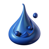 mesmerizing mysterious elegant A dynamic, flowing ink drop in water. NO BACKGROUND with Transparent Background. fine detail png
