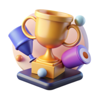 unparalleled tropical An abstract representation of success with a trophy. NO BACKGROUND with Transparent Background. gallery standard png