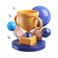 nostalgic wonderful An abstract representation of success with a trophy. NO BACKGROUND with Transparent Background. high quality png