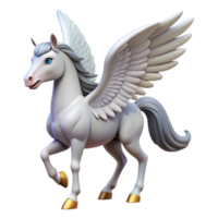 serene unparalleled A graceful pegasus with feathered wings, NO BACKGROUND with Transparent Background. png