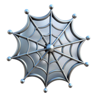 wonderful mysterious organic A single, intricate spider web glistening with dew, NO BACKGROUND with Transparent Background. expertly shot png