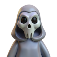 immaculate nostalgic contemporary A scary, skeletal ghost figure, NO BACKGROUND with Transparent Background. masterfully captured png