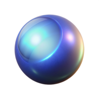 signature minimalist A single, floating, glowing orb of pure energy, NO BACKGROUND with Transparent Background. 8K png