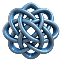 whimsical mesmerizing A single, intricate, Celtic knot design, NO BACKGROUND with Transparent Background. refined png