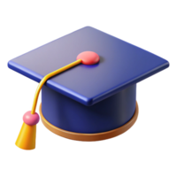 tranquille magnifique une l'obtention du diplôme casquette avec une gland. non Contexte avec transparent Contexte. original png