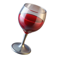 melancholic breathtaking A glass of red wine. NO BACKGROUND with Transparent Background. authentic png