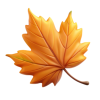 melancholic beautiful A single, falling autumn leaf. NO BACKGROUND with Transparent Background. masterfully captured png