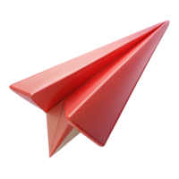 joyful wonderful A paper airplane. NO BACKGROUND with Transparent Background. refined png