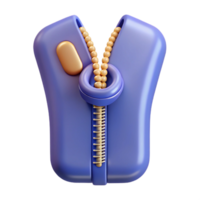 wonderful energetic mid-century A single, closed zipper. NO BACKGROUND with Transparent Background. expertly shot png