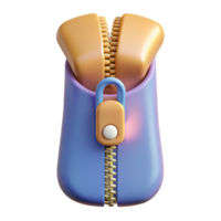majestic unparalleled A single, closed zipper. NO BACKGROUND with Transparent Background. png