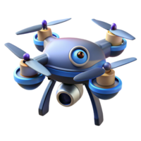 romantic serene A high-tech security drone with rotating cameras. NO BACKGROUND with Transparent Background. high quality png