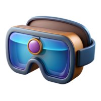 magnificent tropical A pair of futuristic goggles with augmented reality display. NO BACKGROUND with Transparent Background. expertly shot png