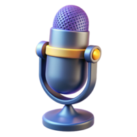 mesmerizing gothic A futuristic microphone with noise-canceling technology. NO BACKGROUND with Transparent Background. refined png