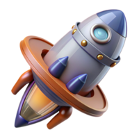 pristine rare A high-resolution model of a spaceship thruster. NO BACKGROUND with Transparent Background. png