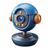 joyful picturesque A high-tech security camera with facial recognition software. NO BACKGROUND with Transparent Background. luxury png