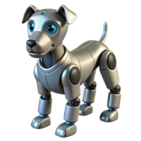 impressive harmonious surreal A robotic dog with advanced AI and mobility. NO BACKGROUND with Transparent Background. flawless png