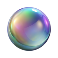 mysterious breathtaking A single, translucent bubble with iridescent hues. NO BACKGROUND with Transparent Background. luxury png