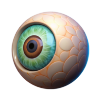 timeless creative A single, stylized human eye with captivating patterns in the iris. NO BACKGROUND with Transparent Background. flawless png