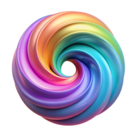 iconic elegant A swirling vortex of vibrant colors. NO BACKGROUND with Transparent Background. studio quality png