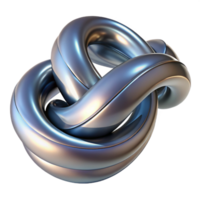 joyful exquisite A twisting, ribbon-like form made of liquid metal. NO BACKGROUND with Transparent Background. impeccable png