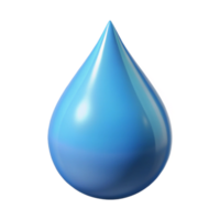 tranquil striking A single, levitating droplet of water. NO BACKGROUND with Transparent Background. professional png